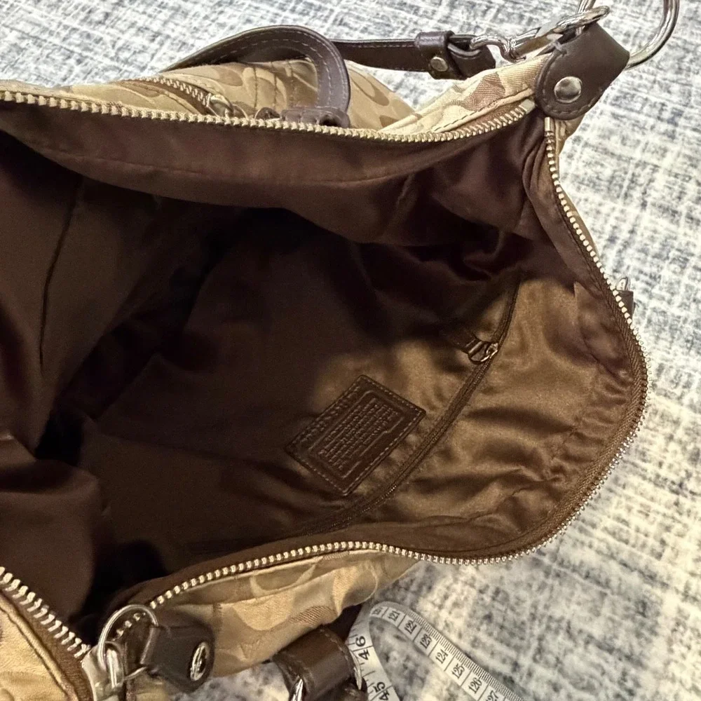 Coach Alexandra Signature Tri-Color Convertible Satchel Shoulder Bag F17580 Y2K